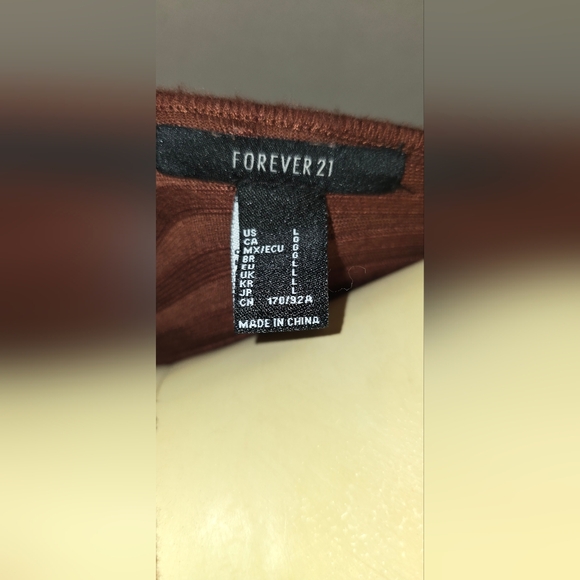 Forever 21 Deep Brown Long Sleeve Dress - Picture 2 of 2